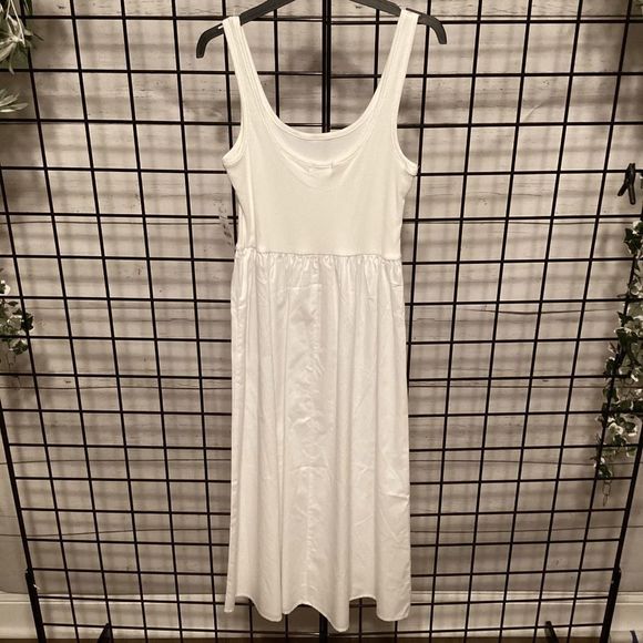 Contrast Skirt Tank Dress B273 - Picture 3 of 3
